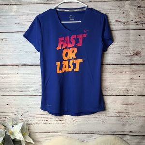 Nike Dri Fit Medium V Neck Workout Top